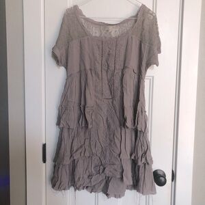 Free People Lace Embroidered Detail Dress Tunic - Women's SIZE XSMALL